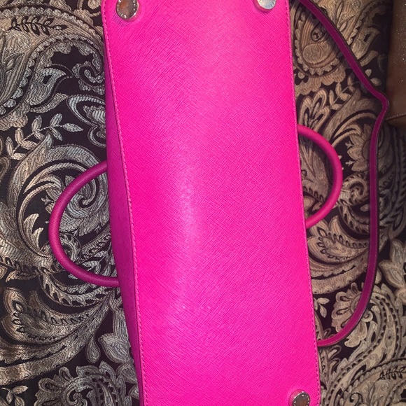 MK Michael Kors Satchel Handbag Fuschia Pink - Picture 3 of 4